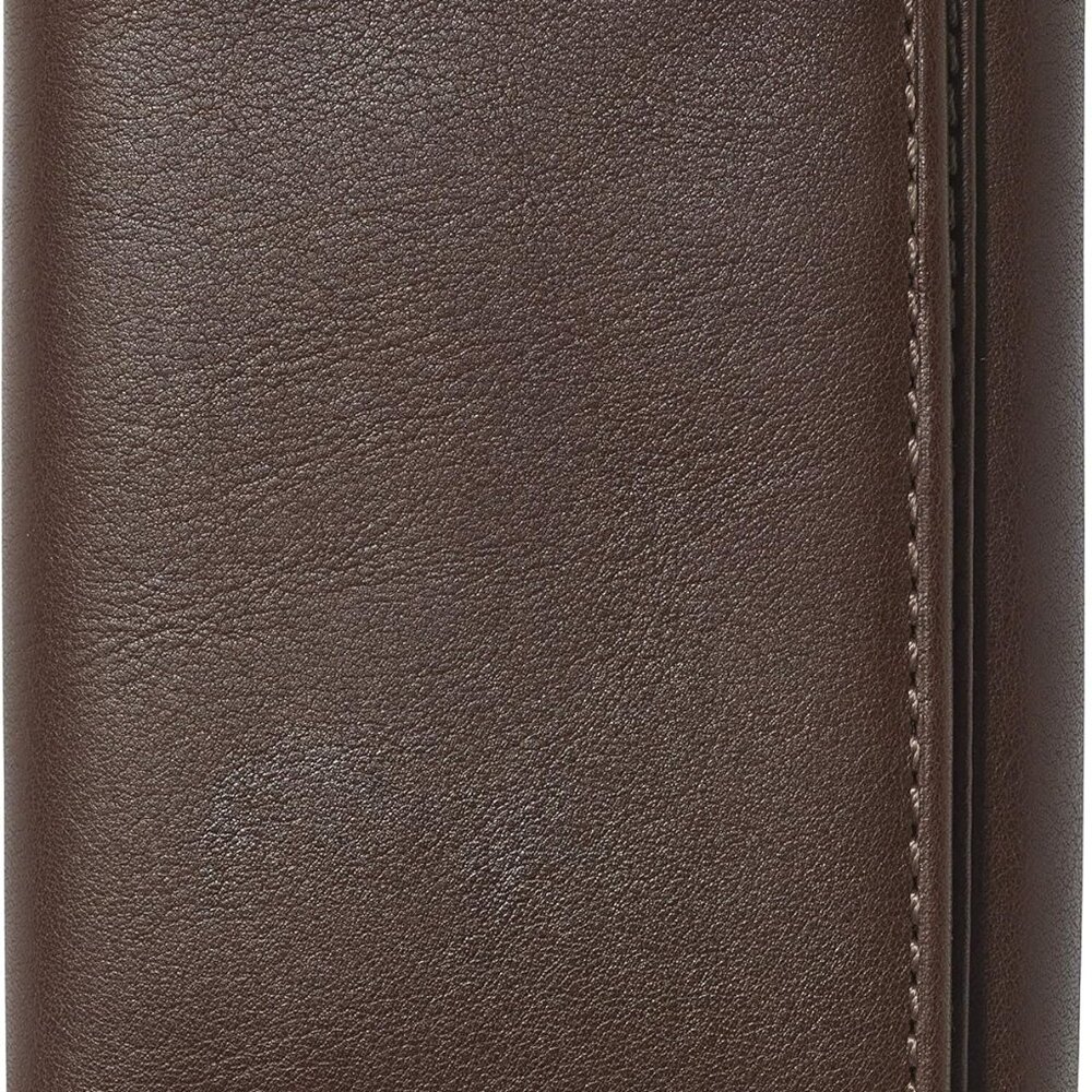Dutton Trifold Wallet for Men with Flip Out ID, RFID Blocking, Full Grain Cowhid
